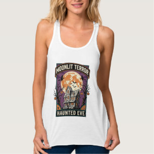 Verzaubertes Mond-Shirt Vintage Gravur Halloween G Tank Top