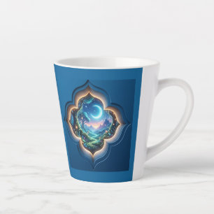 Verzaubertes Mondlicht-Waldportal-Geschenk Milchtasse