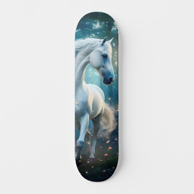 Verzaubertes Pferd Skateboard (Vorderseite)