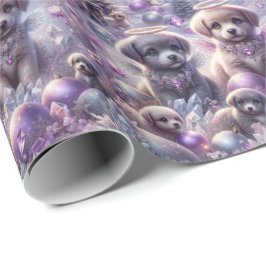 Verzaubertes Puppy Wrapping Paper Geschenkpapier