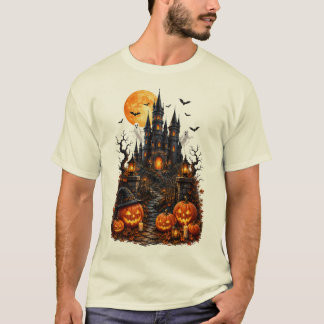 Verzaubertes Schloss Kürbis T-Shirt