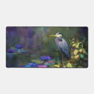 Verzaubertes Teichwasser Lilie Natur Aquarell Schreibtischunterlage