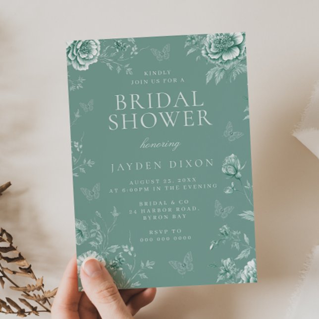 Verzaubertes Vintages Brautparty Einladung (Von Creator hochgeladen)