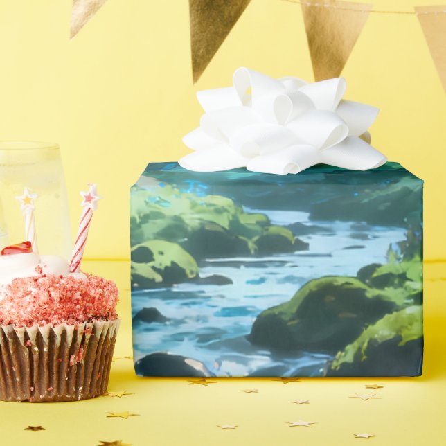 Verzaubertes Wald-Geschenkpapier Geschenkpapier (Geburtstagsparty)