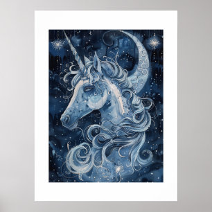 Verzaubertes Waldunicorn Poster
