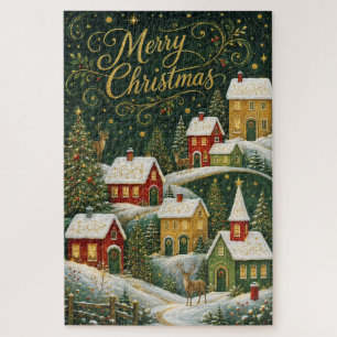 Verzaubertes Weihnachtsdorf Puzzle