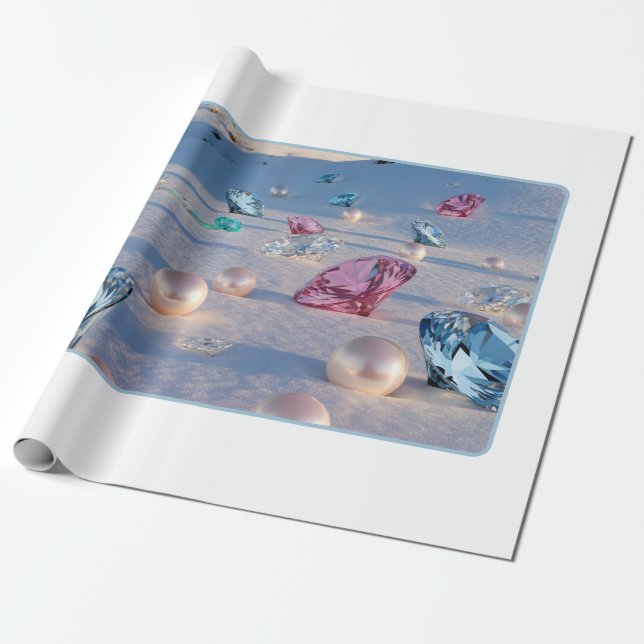 Verzaubertes Winter Elegance Wrapping Paper Geschenkpapier (Ungerollt)