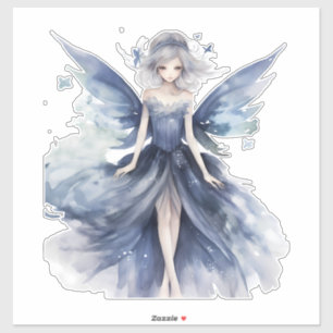 Verzauberung Blue Fairy Vinyl Decal Sticker