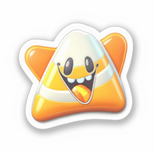 Verzauberung Candy Corn Smile Sticker