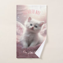 Verzauberung Pink Kitten mit Angel Wings
