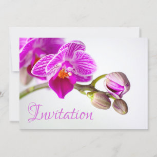 Verzauberungskarte mit Orchid Einladung