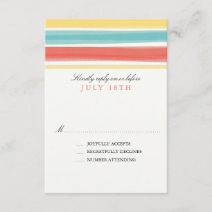 Verzauberungsstreifen   Hochzeit RSVP Karte