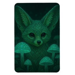 Verzaubter Fuchs mit biolumineszenten Pilzen Magne Magnet
