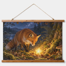 Verzaubter Rotfuchs Leuchtender Stern Waldland