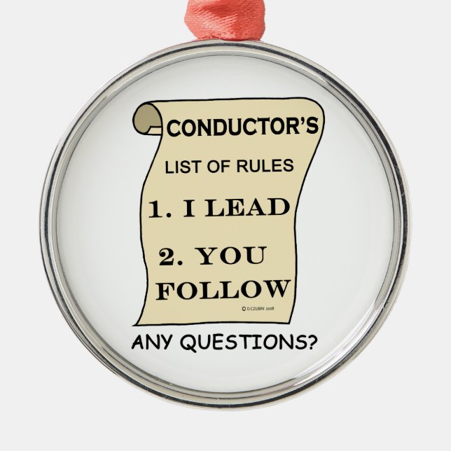 Verzeichnis der Regeln des Empfängers Silbernes Ornament (Vorne)