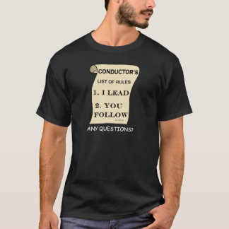 Verzeichnis der Regeln des Empfängers T-Shirt