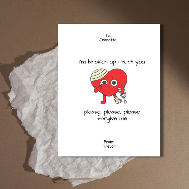 Verzeihen Sie mir bitte die Entschuldigungskarte Ankündigung (This is an adorable apology card that is perfect to say sorry with.)