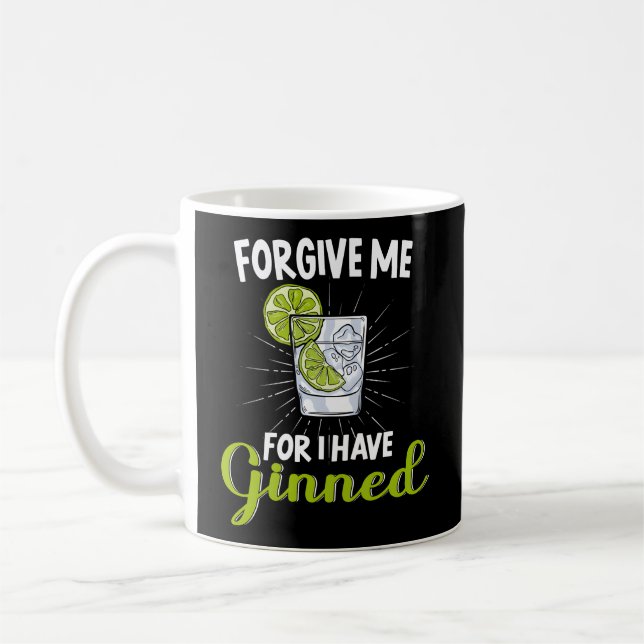 Verzeihen Sie mir, denn ich habe Hangover Gin Bend Kaffeetasse (Links)