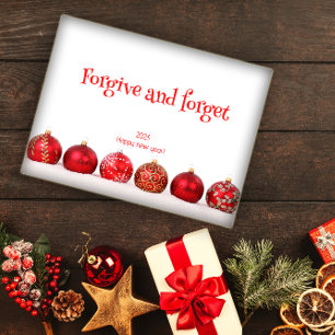 Verzeihen und vergessen Sie Wünsche für das neue J Poster