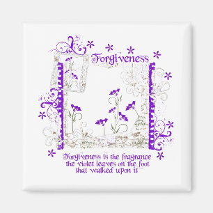 Verzeihen-Veilchen Magnet