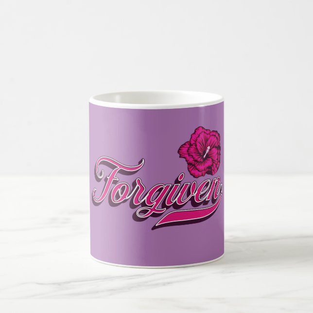 Verzeihter Hibiskus Kaffeetasse (Mittel)