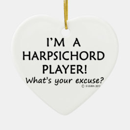 Verzeihung des Cembalspielers Keramikornament