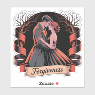 Verzeihung Fantasy Romance Grafik Aufkleber
