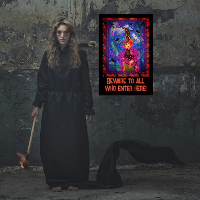 Verzeihung Spooky Happy Halloween Party Décor Poster (Posters available in several sizes.)