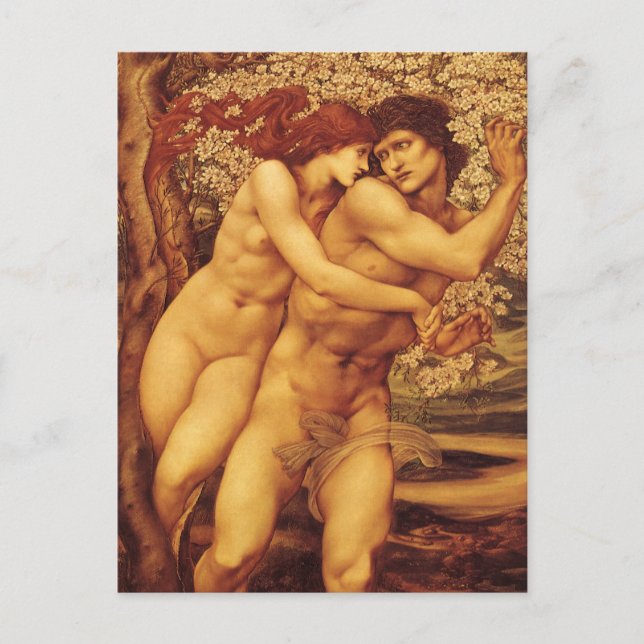 Verzeihungsbaum, Sir Edward Coley Burne-Jones Postkarte (Vorderseite)