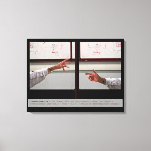 Verzerren Symmetry Fausse Symetrie-Leinwand Leinwanddruck