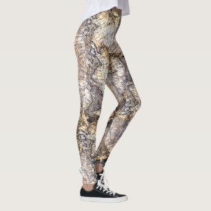 Verzerrte Karten Leggings