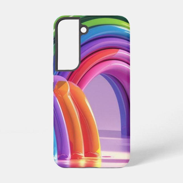 Verzerrte Regenbögen Samsung Galaxy Hülle (Rückseite)
