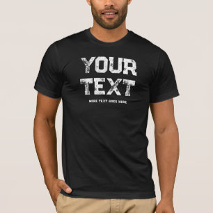 Verzerrte Textvorlage ermöglicht moderne elegante  T-Shirt