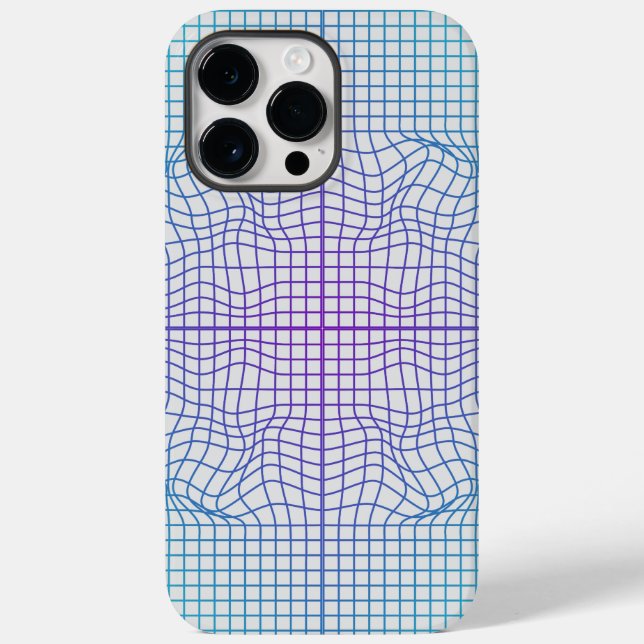 Verzerrter Rahmen.01.w von weißem BG Case-Mate iPhone Hülle (Rückseite)