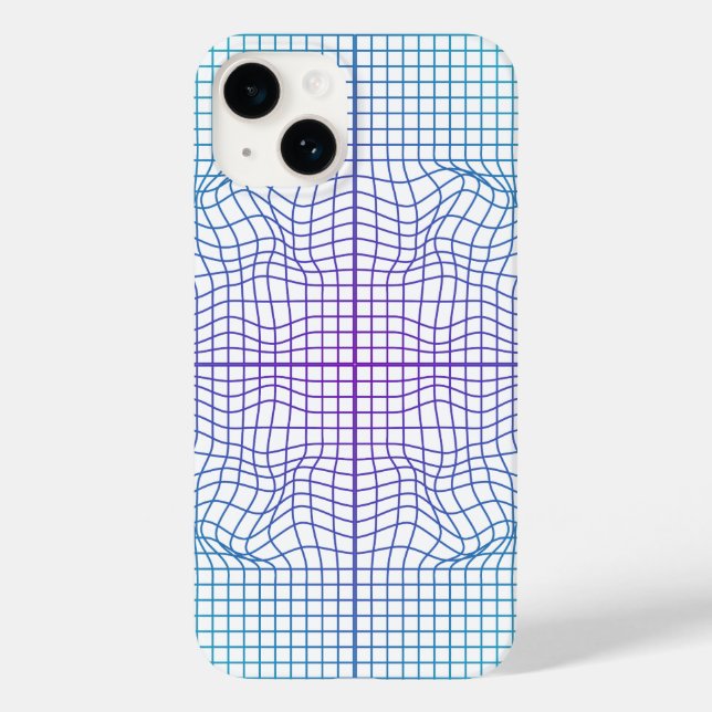 Verzerrter Rahmen.01.w Weißer BG Case-Mate iPhone Hülle (Rückseite)