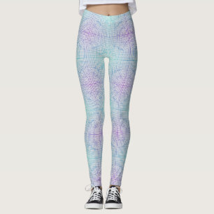 Verzerrter Rahmen 01.w Weißer BG Leggings