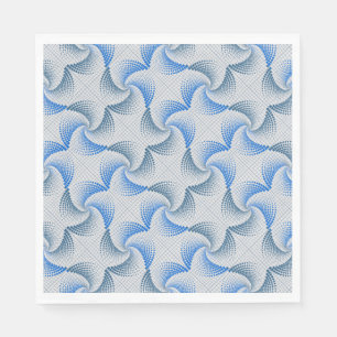 Verzerrung der Drehung von weißem BG Serviette