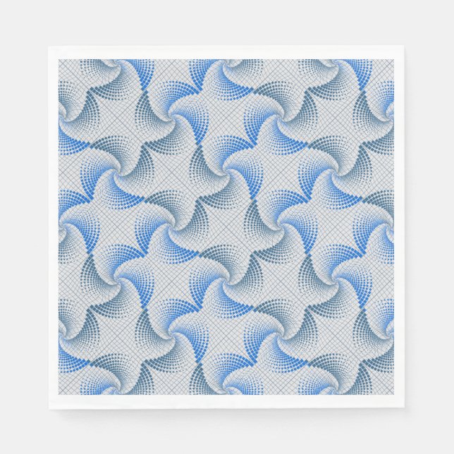 Verzerrung der Drehung von weißem BG Serviette (Vorderseite)