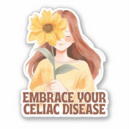 Verzieren Sie Ihre Celiac-Krankheit Sonnenblumen Aufkleber