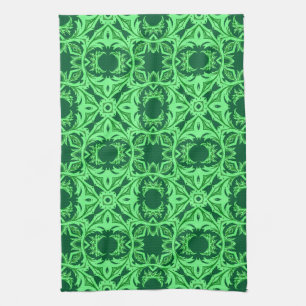 Verziert Arabesque Muster - Emerald Green Kitchen Geschirrtuch