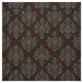 Verziert Barockbraun Damasmuster Stoff