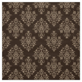 Verziert Barockbraun Damasmuster Stoff