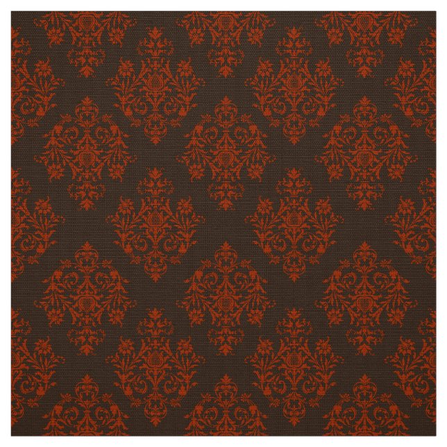 Verziert Barockbraun Damasmuster Stoff (Muster)