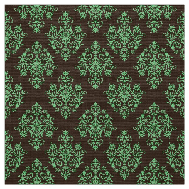 Verziert Barockbraun Damasmuster Stoff (Muster)