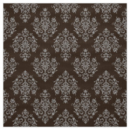 Verziert Barockbraun Damasmuster Stoff