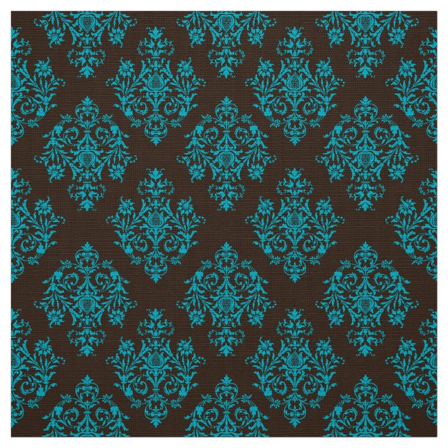 Verziert Barockbraun Damasmuster Stoff (Muster)
