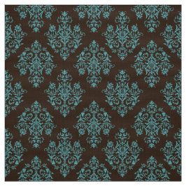 Verziert Barockbraun Damasmuster Stoff