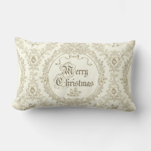 Verziert Classic Vintag Frohe Weihnachten Beige To Lendenkissen
