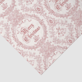 Verziert Classic Vintag Frohe Weihnachts-Rote Toil Seidenpapier