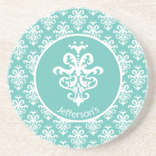Verziert Damask Gemustert Getränkeuntersetzer